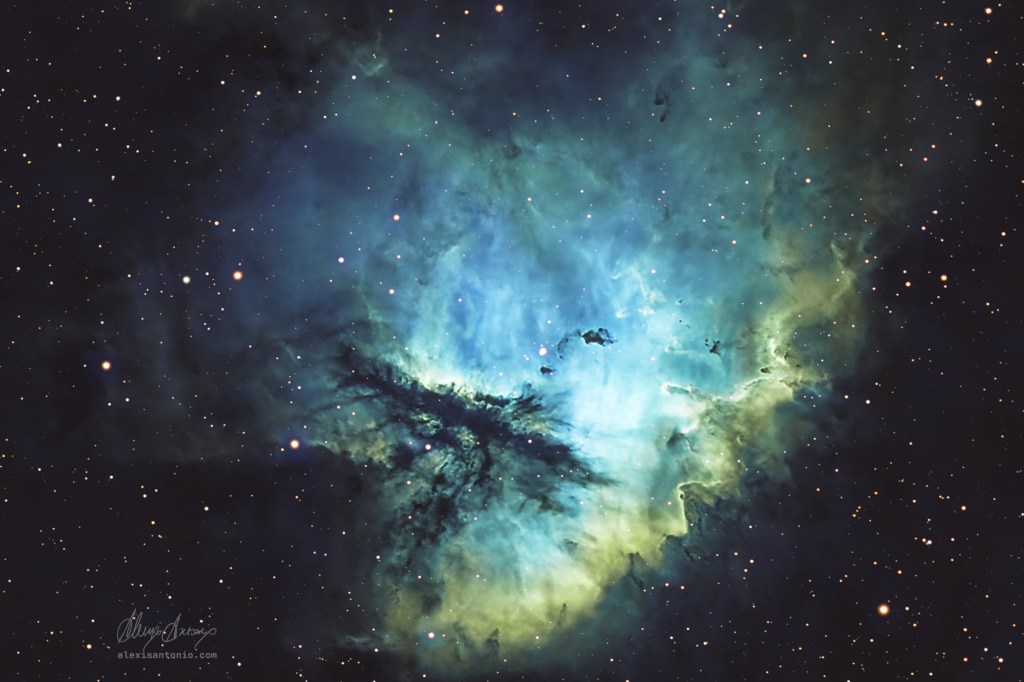 The Pacman Nebula in Multiple Palettes